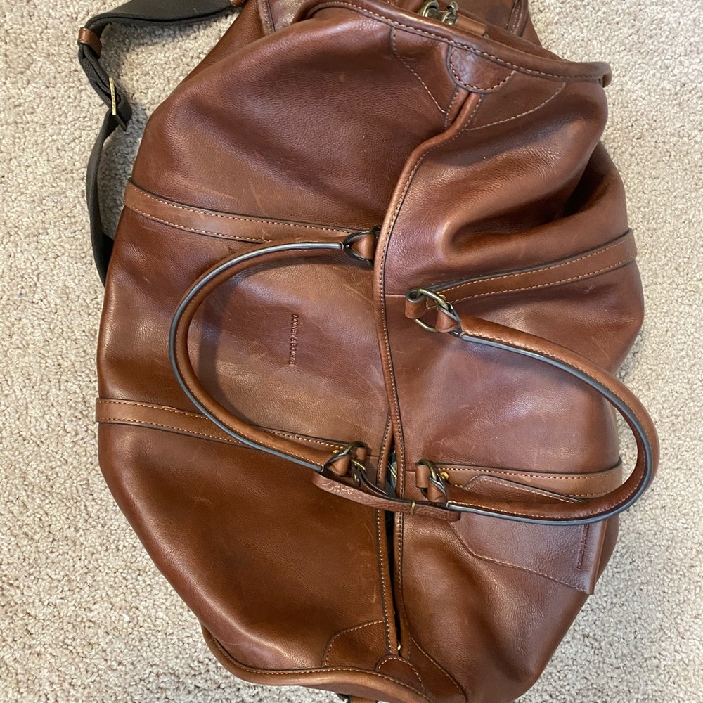 Vintage Brown Leather Bag - Picture 2 of 6